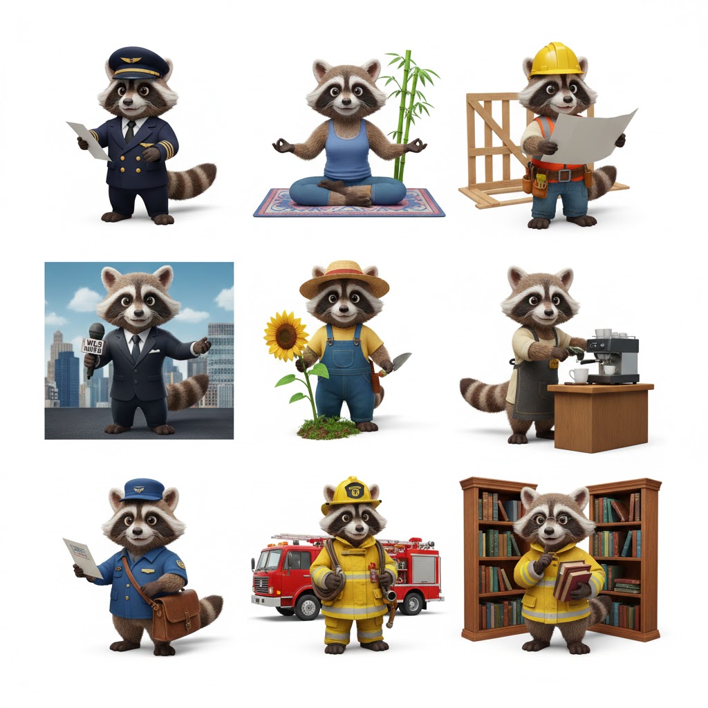 Beispiel-Ergebnis thematischer Symbole via Nano Banana