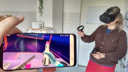 Oculus Quest im Einsatz